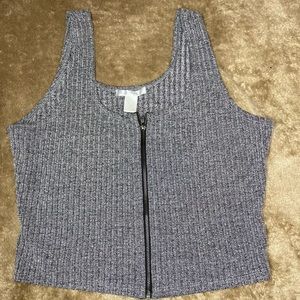 Grey Crop top
